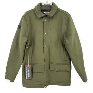 Mountain Khakis Dover Wool Utility Jacket Mens Sz Small Forest Moss Green